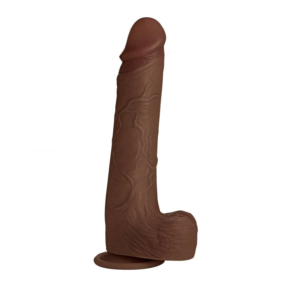 10 Inch Real Skin Silicone Dildo with Balls - Image 7