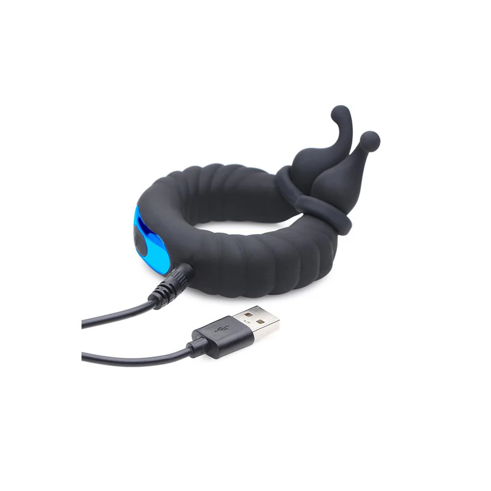 10X Cobra Dual Stimulation Silicone Cock Ring - Image 6
