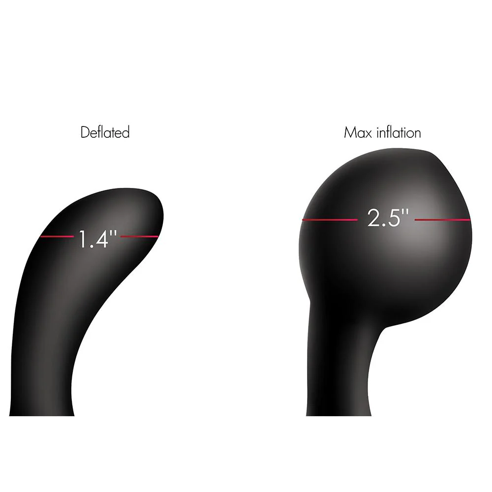 10X Inflatable and Vibrating Silicone Prostate Plug - Image 3