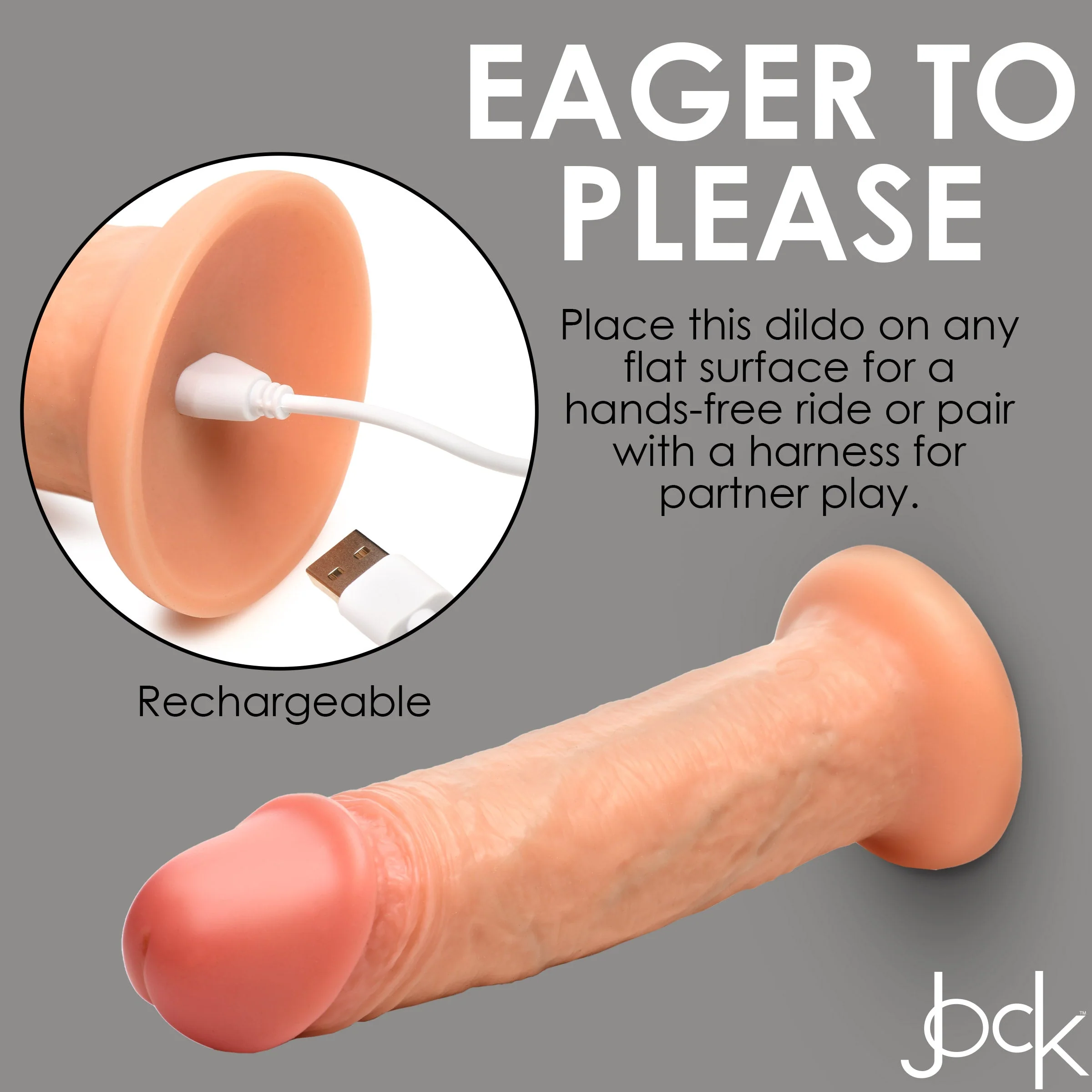 10X Real Skin 8 inch Vibrating Dildo - Image 8