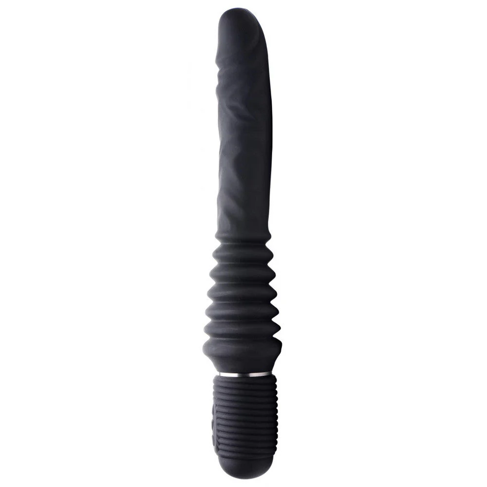 10X Silicone Vibrating and Thrusting Dildo - Image 4