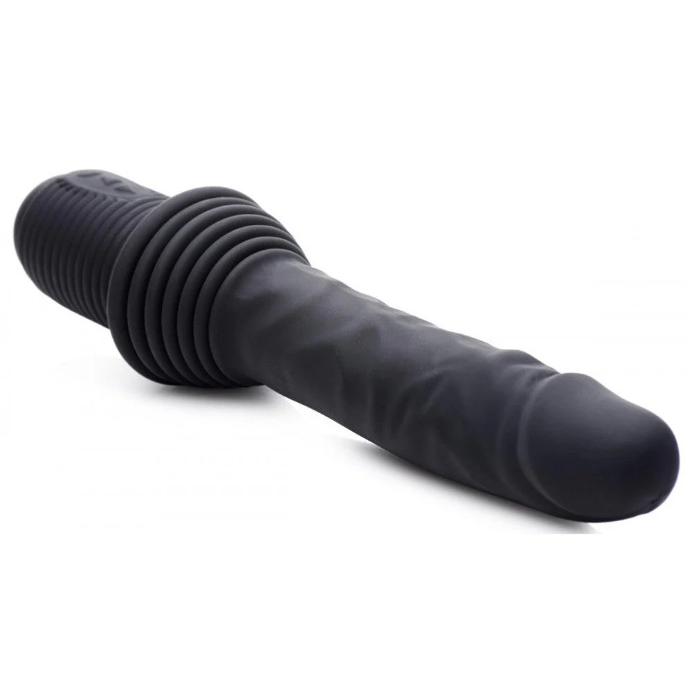10X Silicone Vibrating and Thrusting Dildo - Image 5