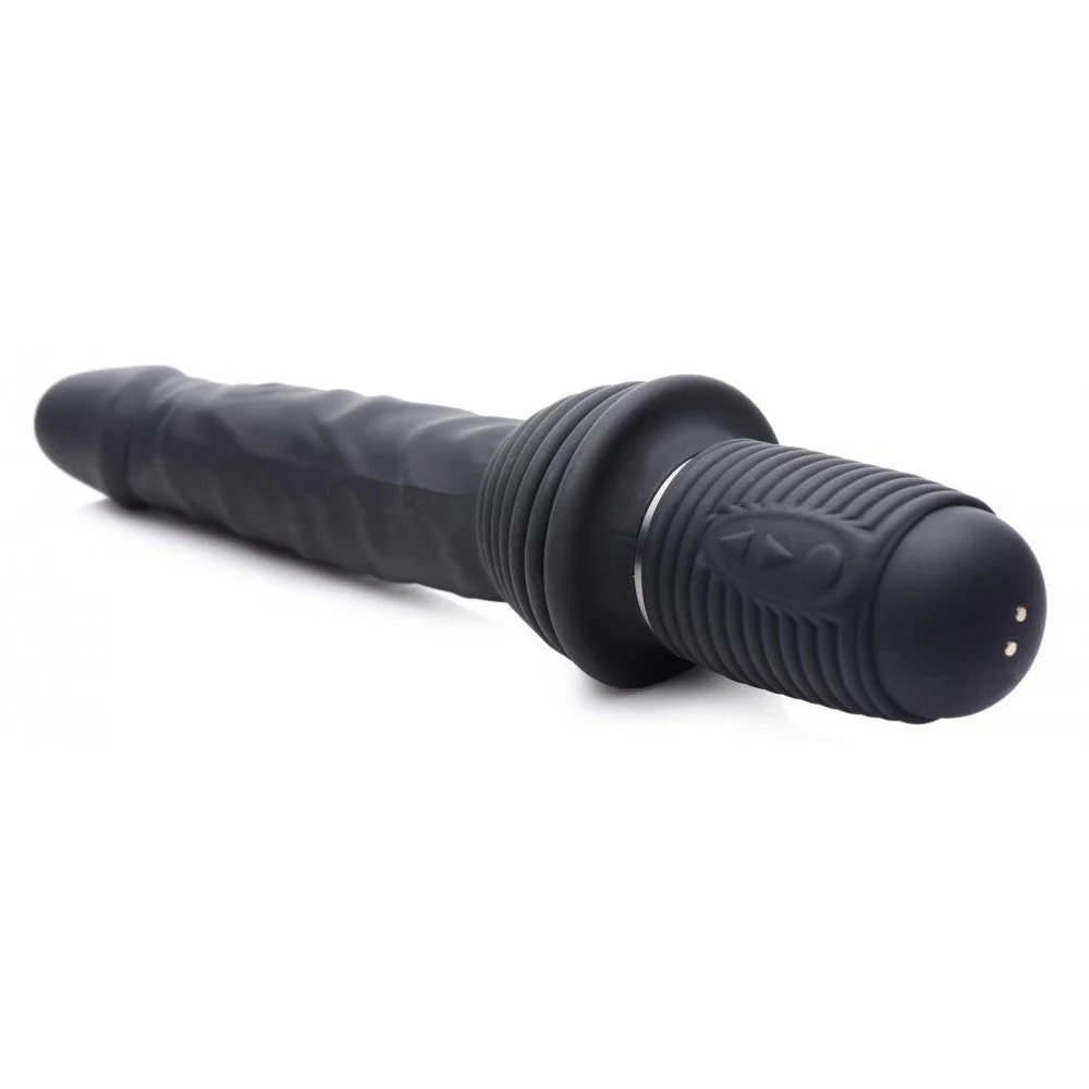 10X Silicone Vibrating and Thrusting Dildo - Image 7