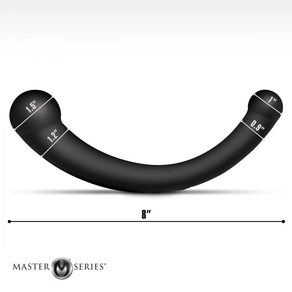10X Vibra-Crescent Vibrating Silicone Dual-Ended Dildo - Image 5