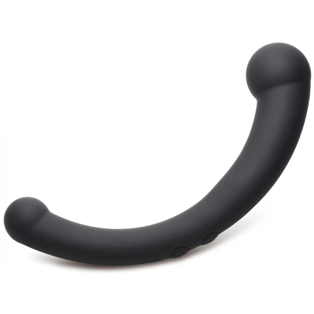 10X Vibra-Crescent Vibrating Silicone Dual-Ended Dildo - Image 6