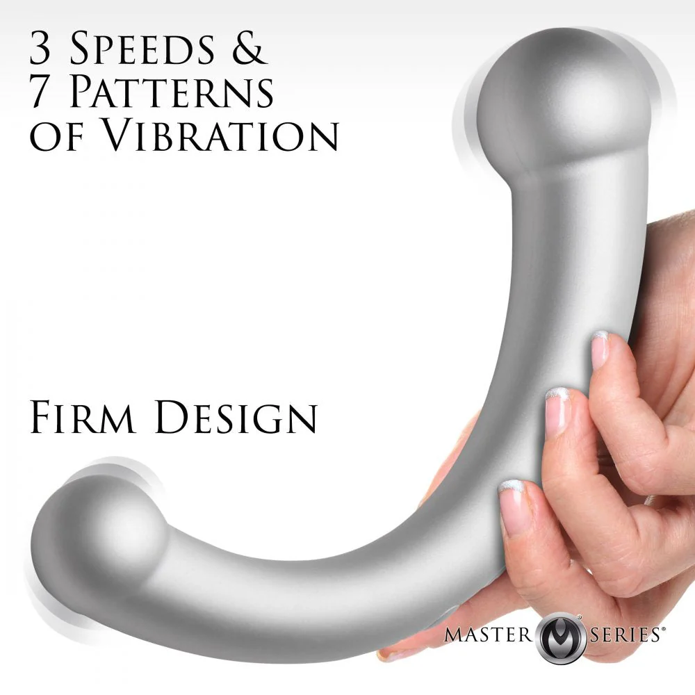 10X Vibra-Crescent Vibrating Silicone Dual-Ended Dildo - Image 8