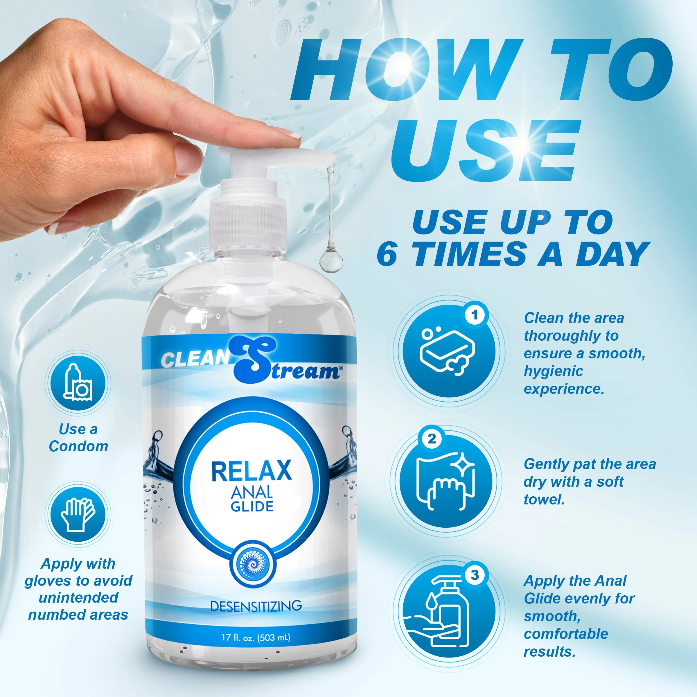 17oz Relax Lightly Desensitizing Anal Lube - Image 3