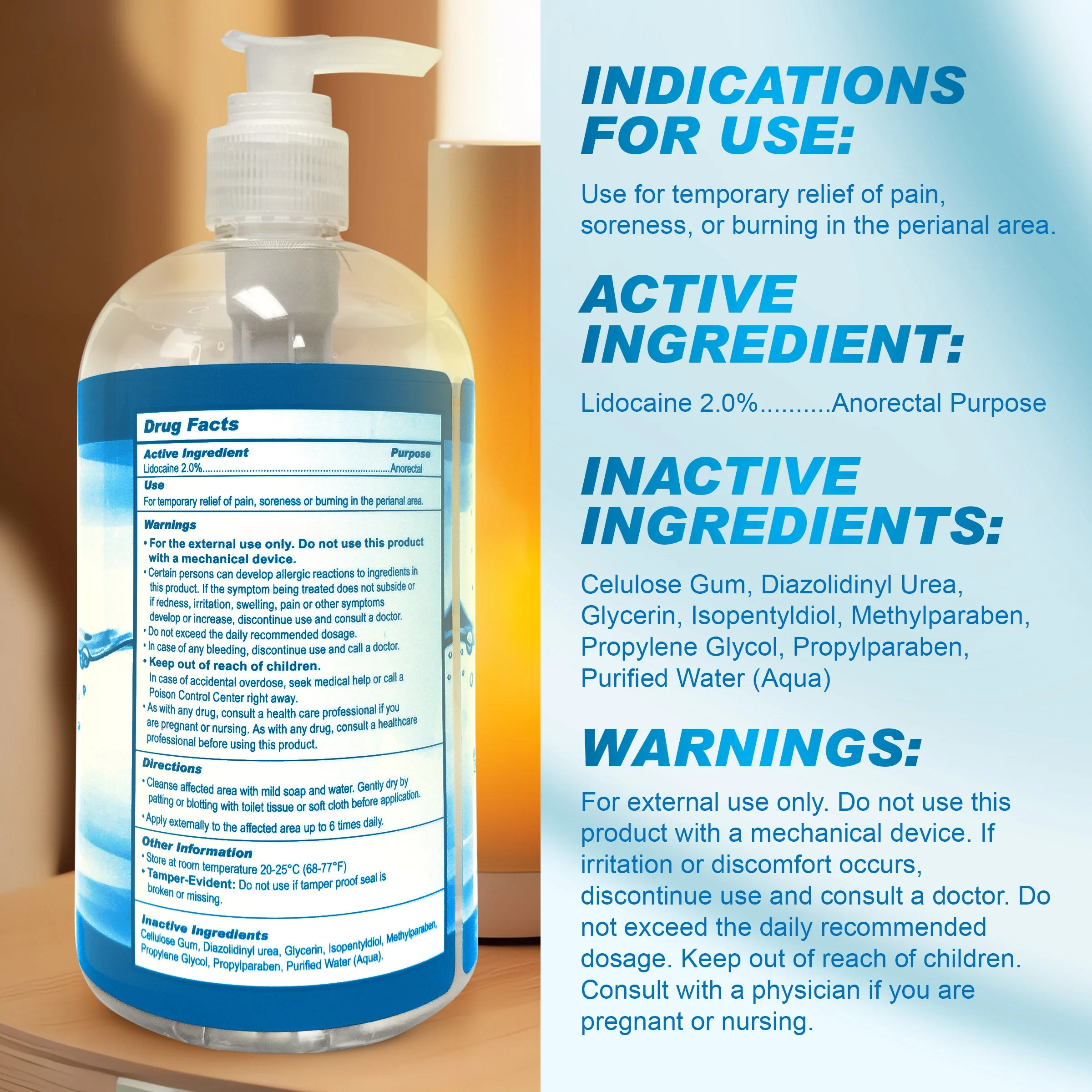 17oz Relax Lightly Desensitizing Anal Lube - Image 5