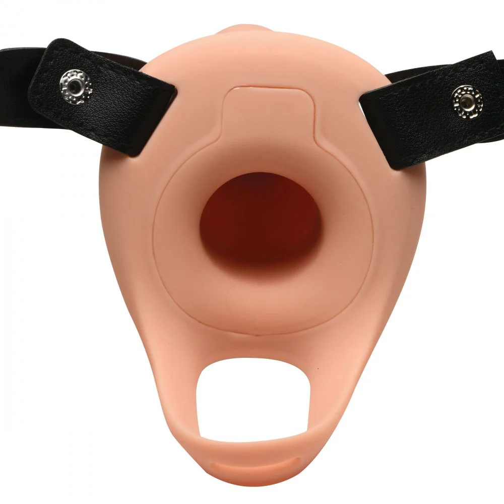 2 Inch Erection 28X Realistic Vibrating Silicone Penis Sheath with Remote - Image 12