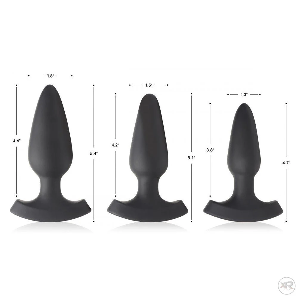 28X Laser Heart Silicone Anal Plug with Remote - Image 5