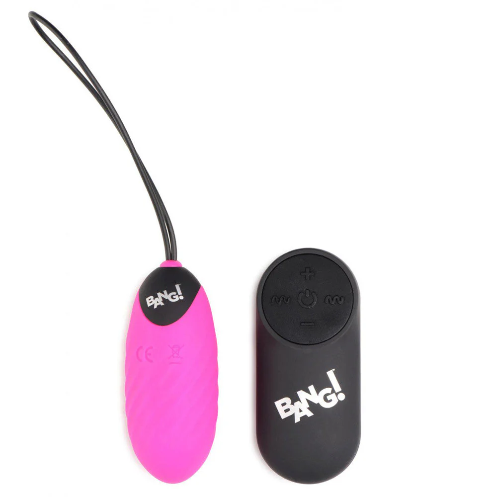 28X Nubbed Silicone Vibrating Egg with Remote Control - Image 3