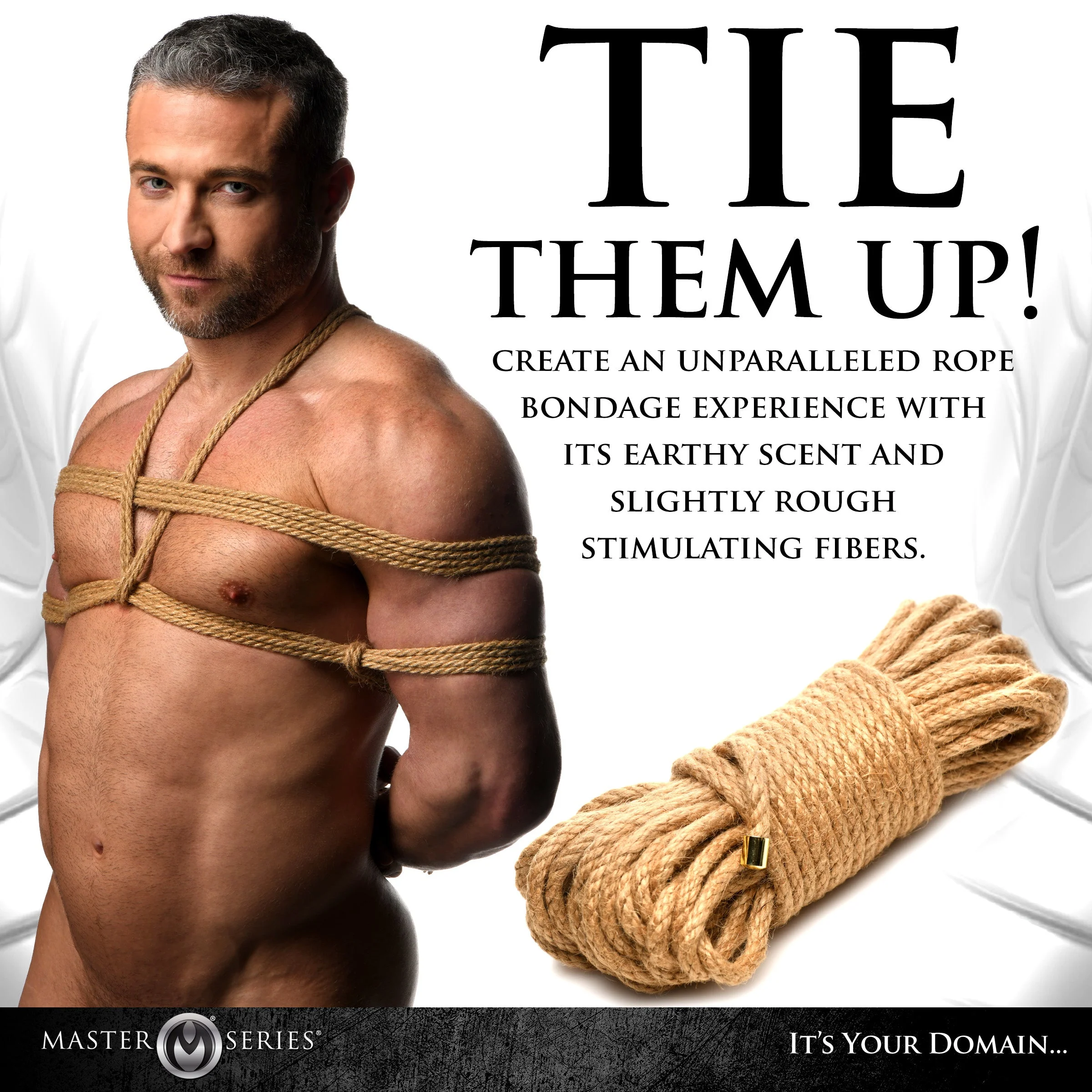 50ft Premium Braided Jute Bondage Rope - Image 3