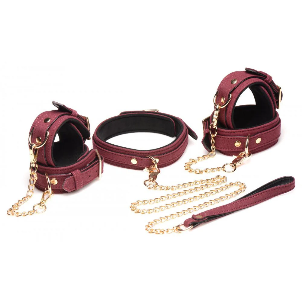 6 Piece Velvet Bondage Set - Image 6