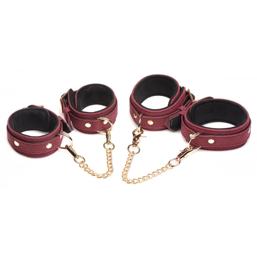 6 Piece Velvet Bondage Set - Image 7
