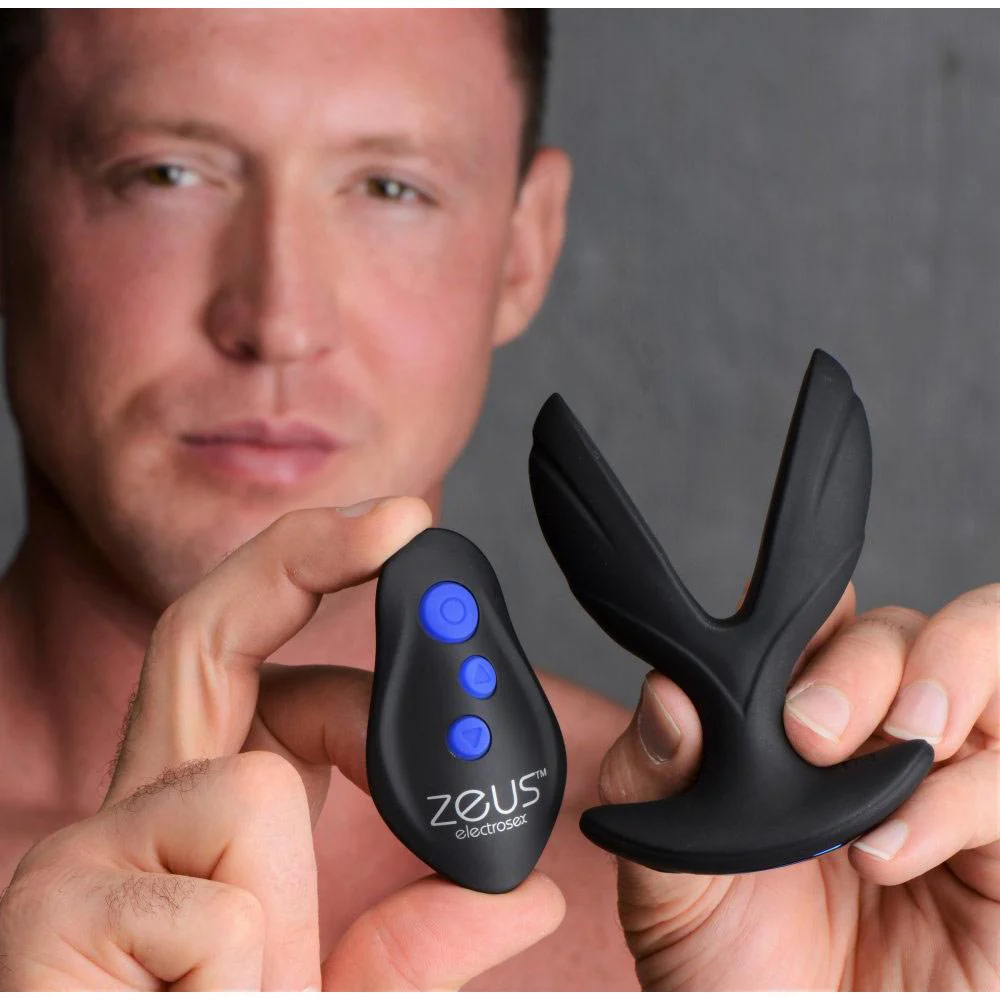 64X Electro-Spread Vibrating and Estim Silicone Butt Plug - Image 2