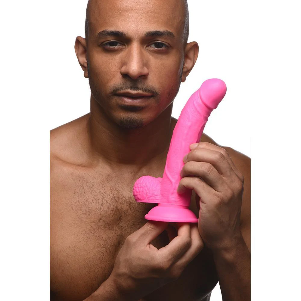7.5 Inch Curved Dildo with Balls - Image 10