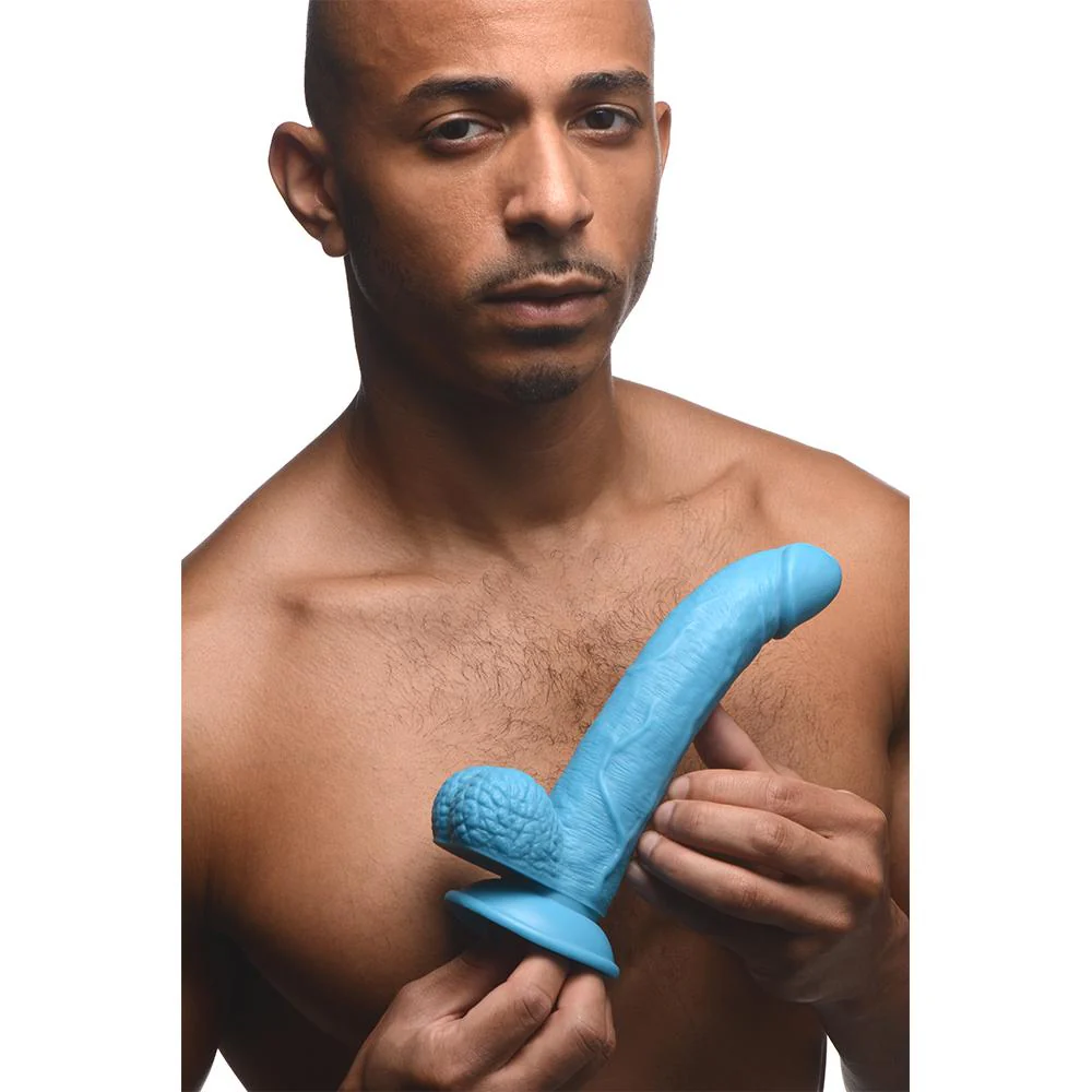 7.5 Inch Curved Dildo with Balls - Image 2