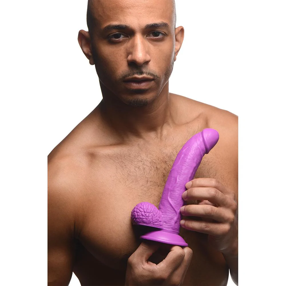7.5 Inch Curved Dildo with Balls - Image 6