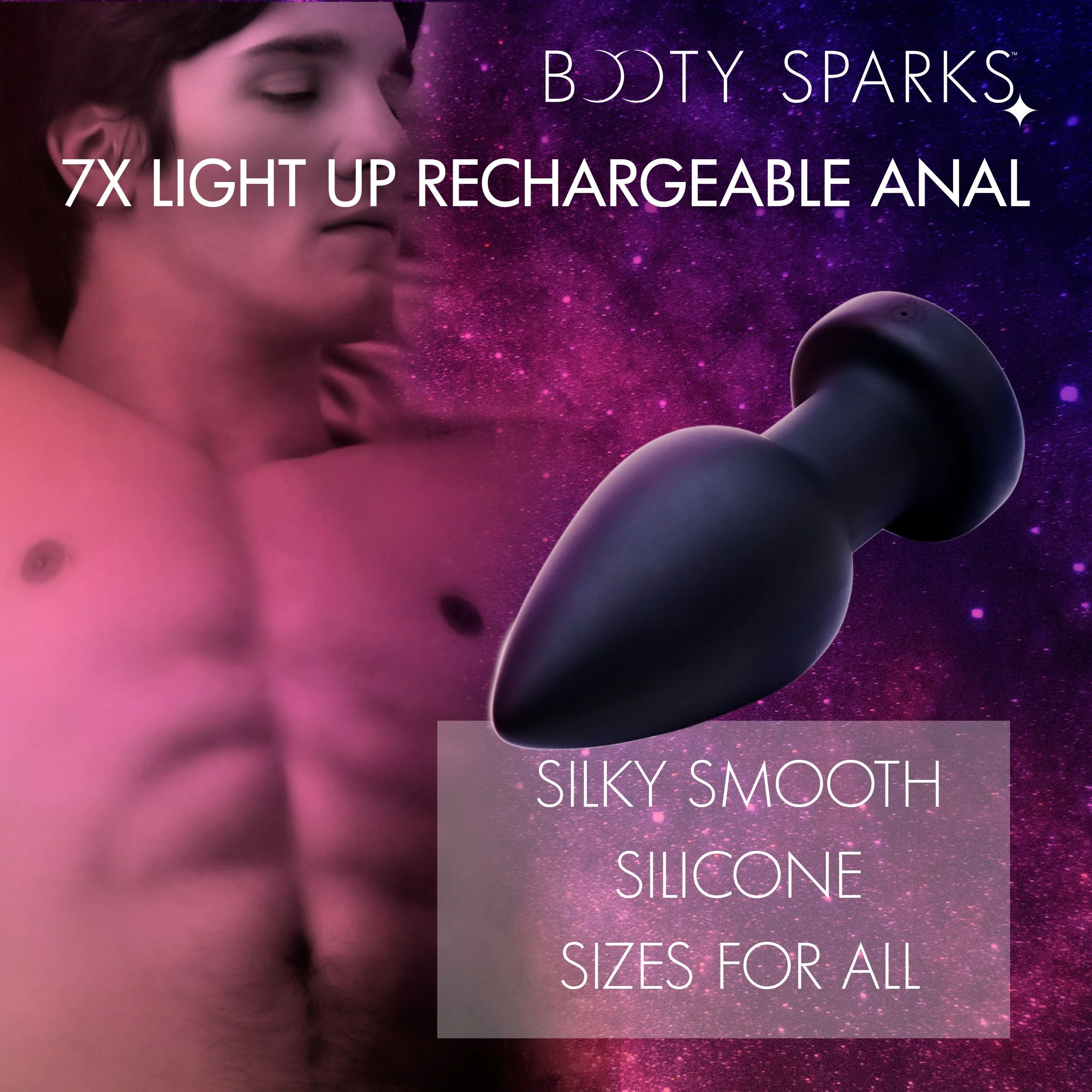 7X Light Up Rechargeable Anal Plug - Image 3