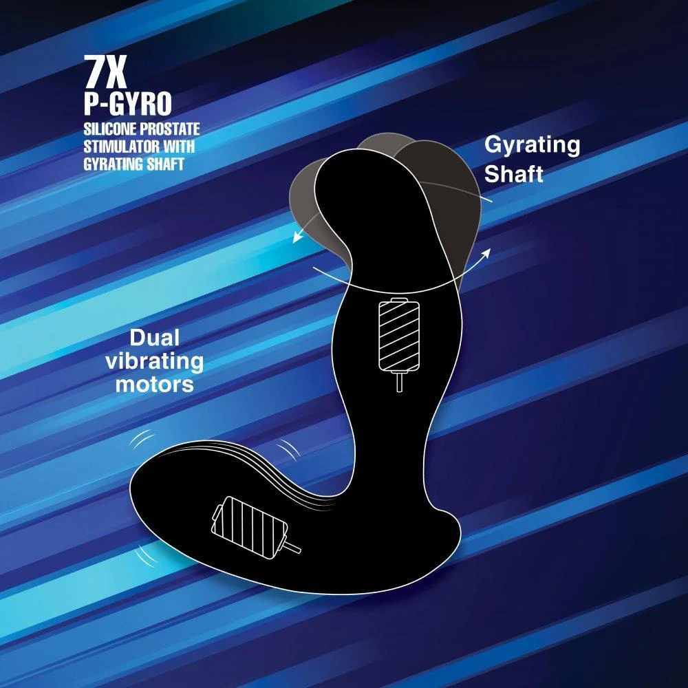 7X P-Gyro Silicone Prostate Stimulator with Gyrating Shaft - Image 4