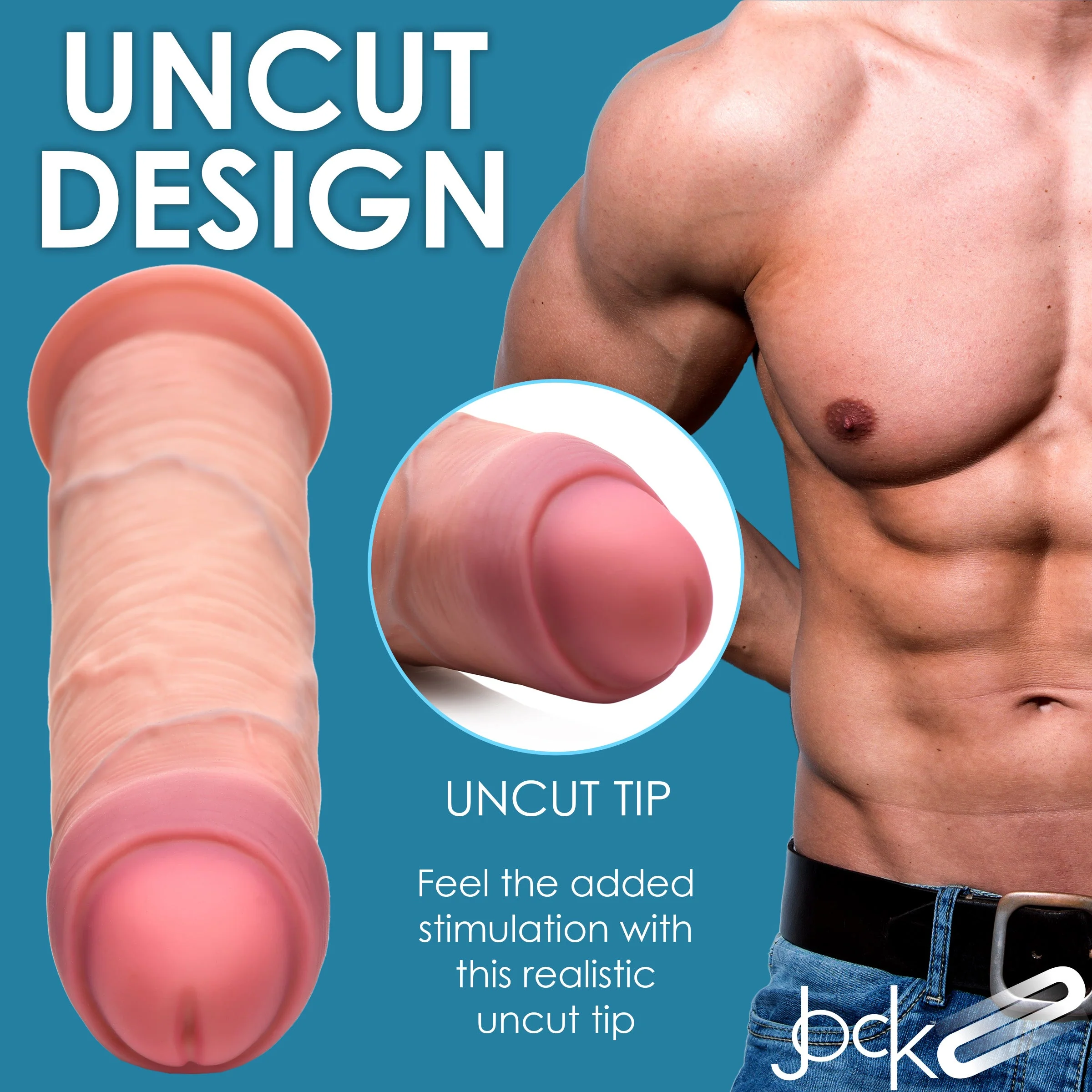 8.5 Inch Dual Density Uncut Dildo - Image 3
