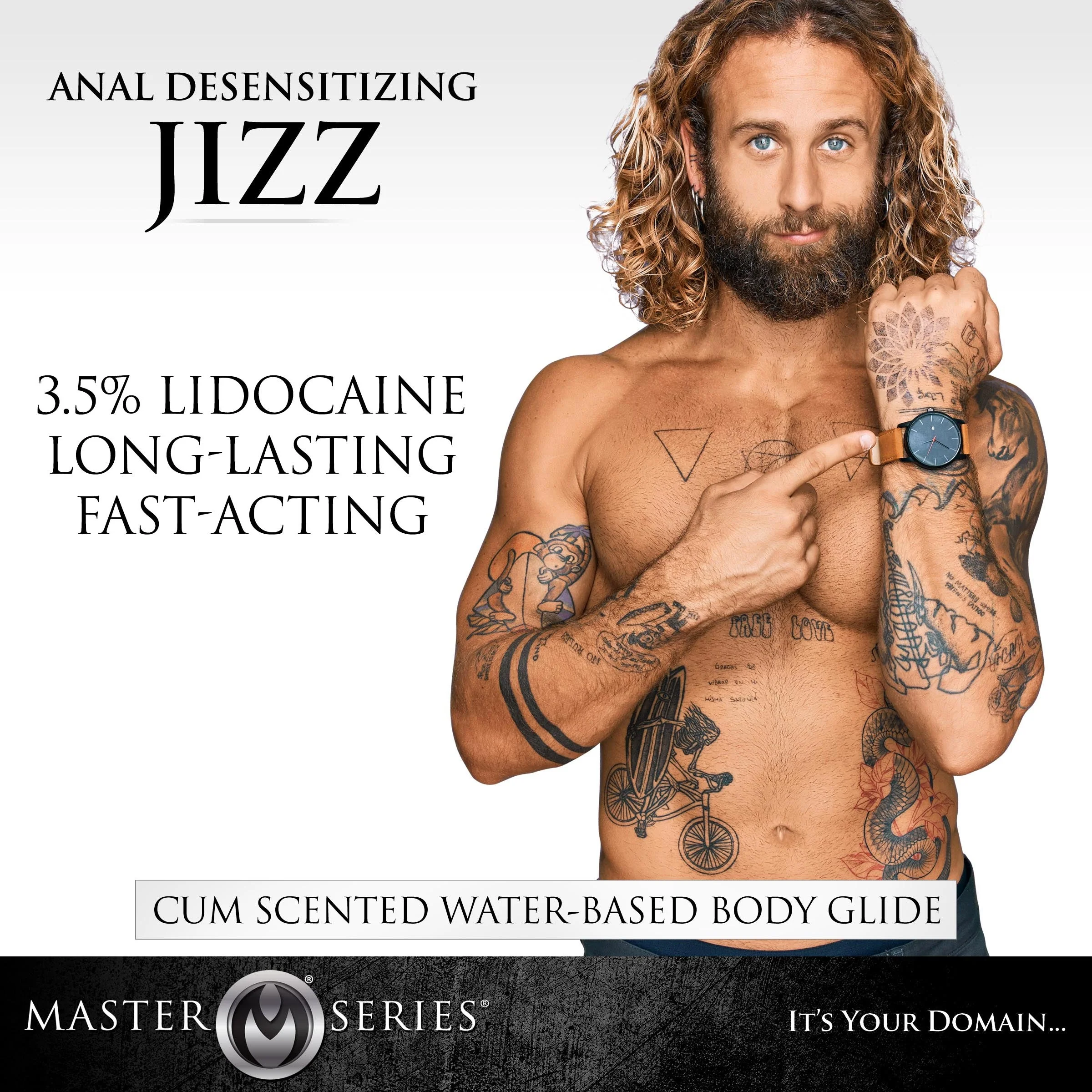 8.5oz Jizz Cum Scented Desensitizing Lube - Image 2