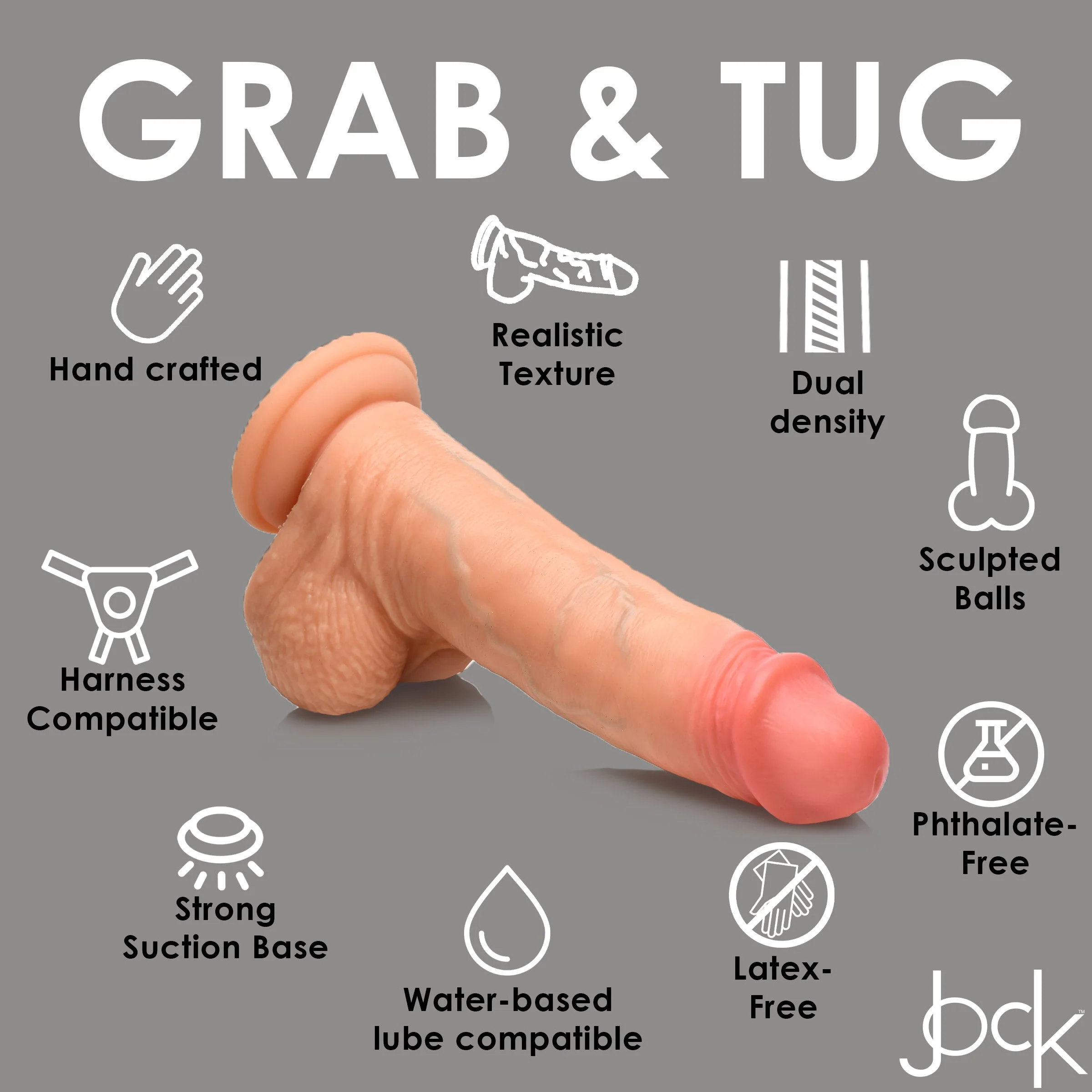8 Inch Real Skin Silicone Dildo with Balls - Image 4