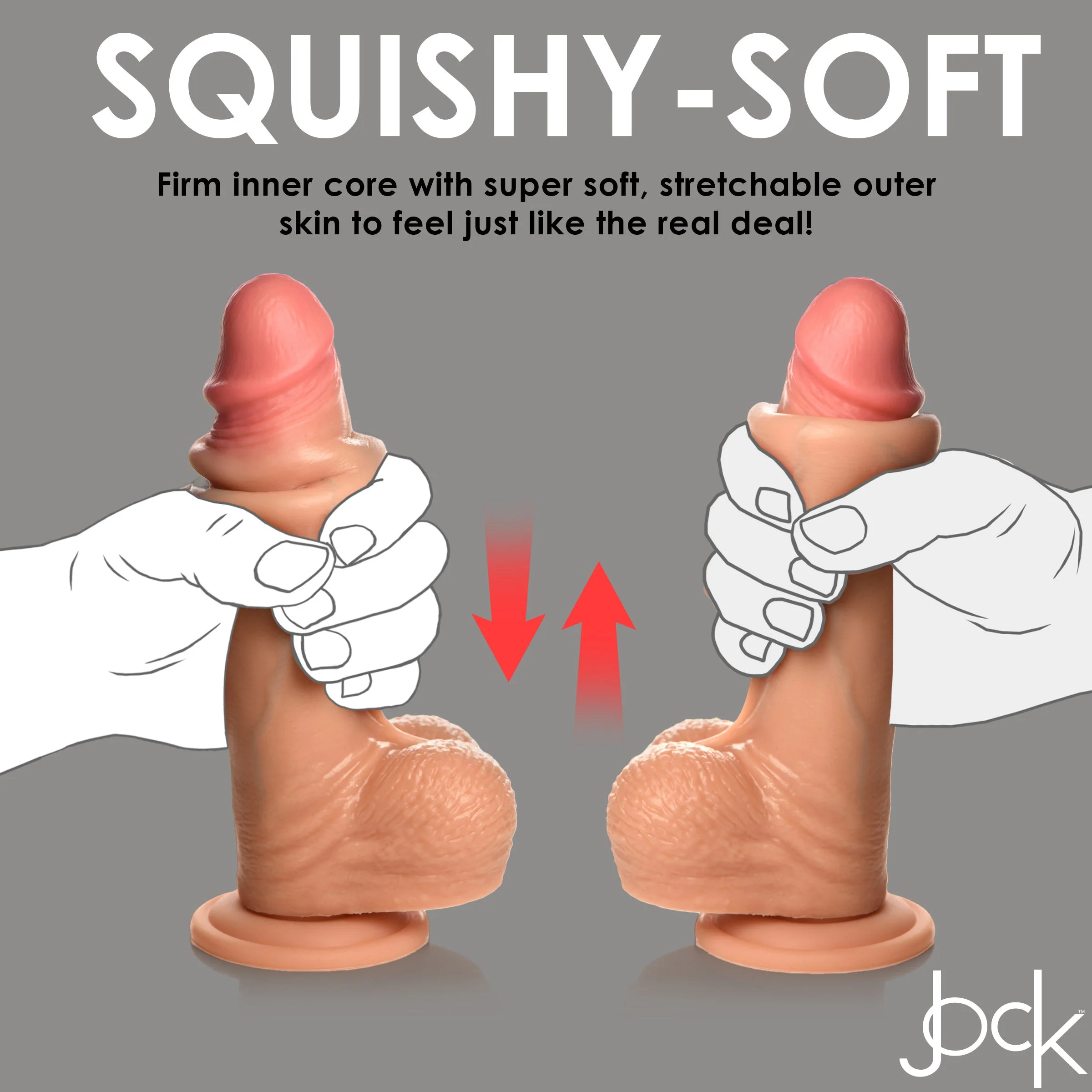 8 Inch Real Skin Silicone Dildo with Balls - Image 6