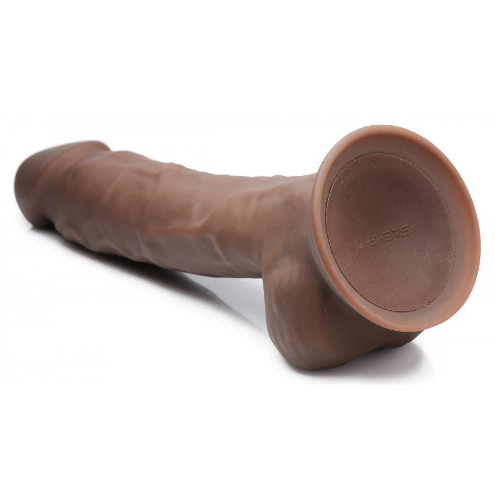 8 Inch Silexpan Hypoallergenic Silicone Vibrating Dildo - Image 5