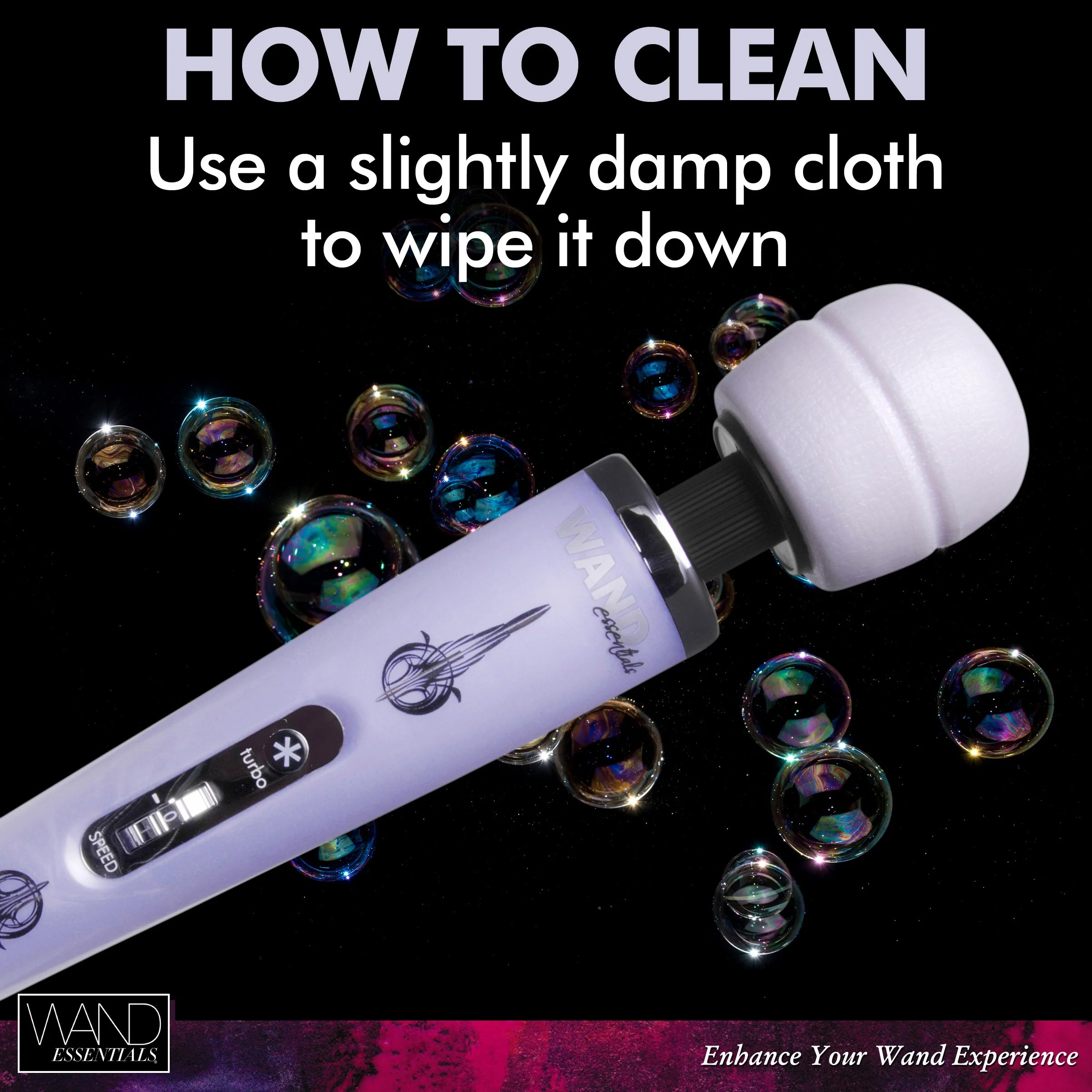 8-Speed Turbo Pearl Wand Massager - Image 5