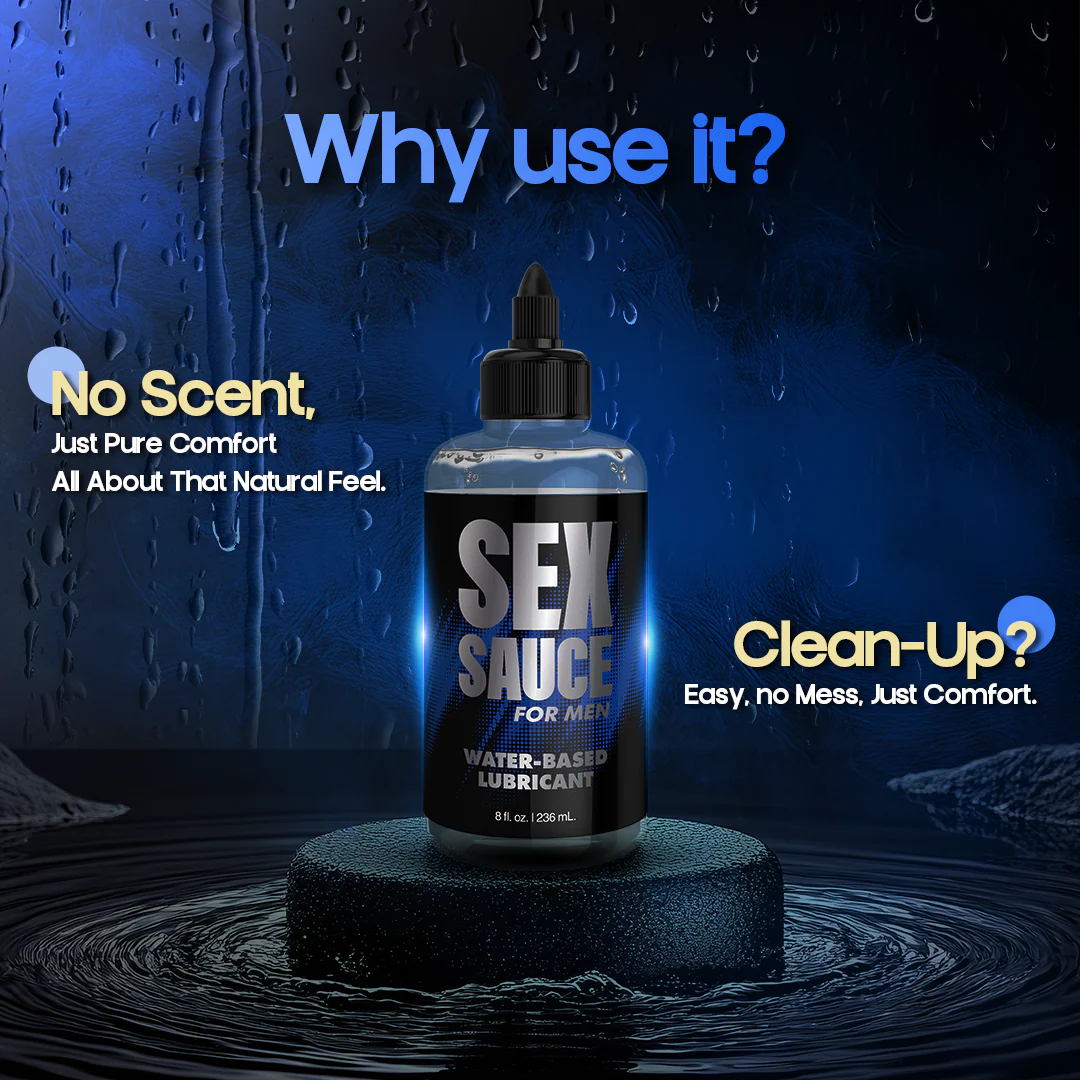 8oz Sex Sauce for Men Water-Based Lubricant - Image 3