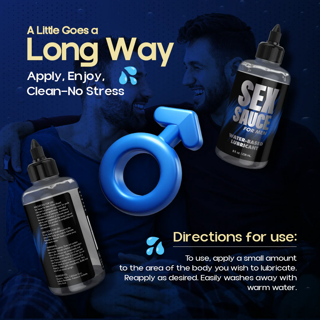 8oz Sex Sauce for Men Water-Based Lubricant - Image 4