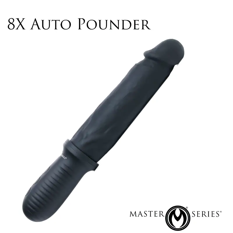 8X Auto Pounder Vibrating and Thrusting Dildo with Handle - Image 2