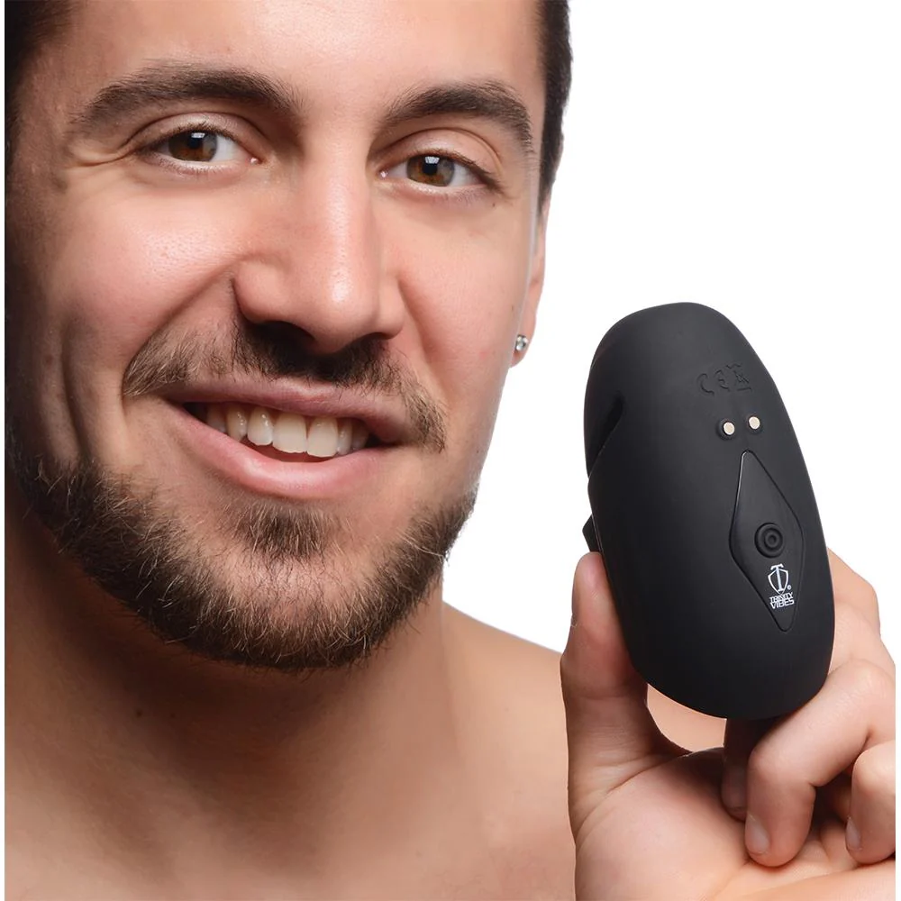 8X Vibrating Silicone Penis Head Stimulator - Image 2