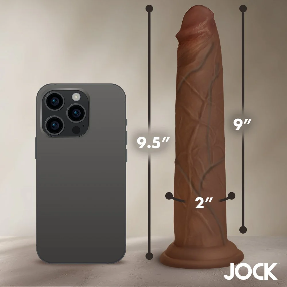 9.5 Inch Real Skin Silicone Dildo - Image 5