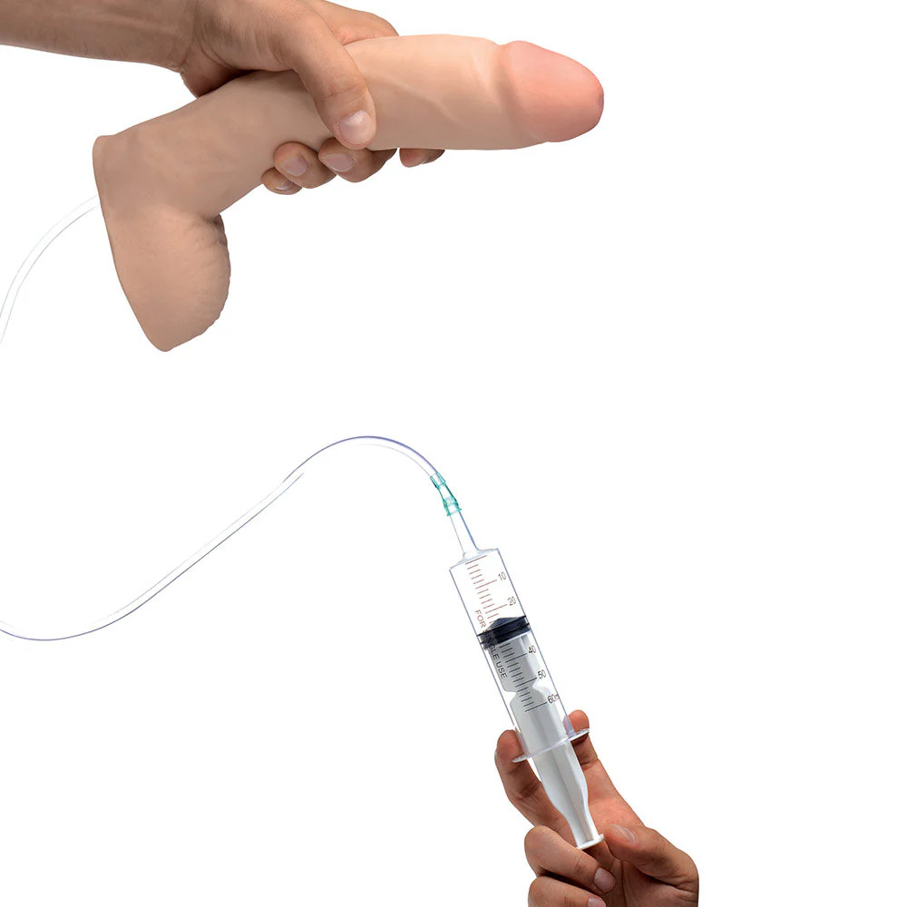 9 Inch Realistic Dual Density Squirting Dildo - Image 3