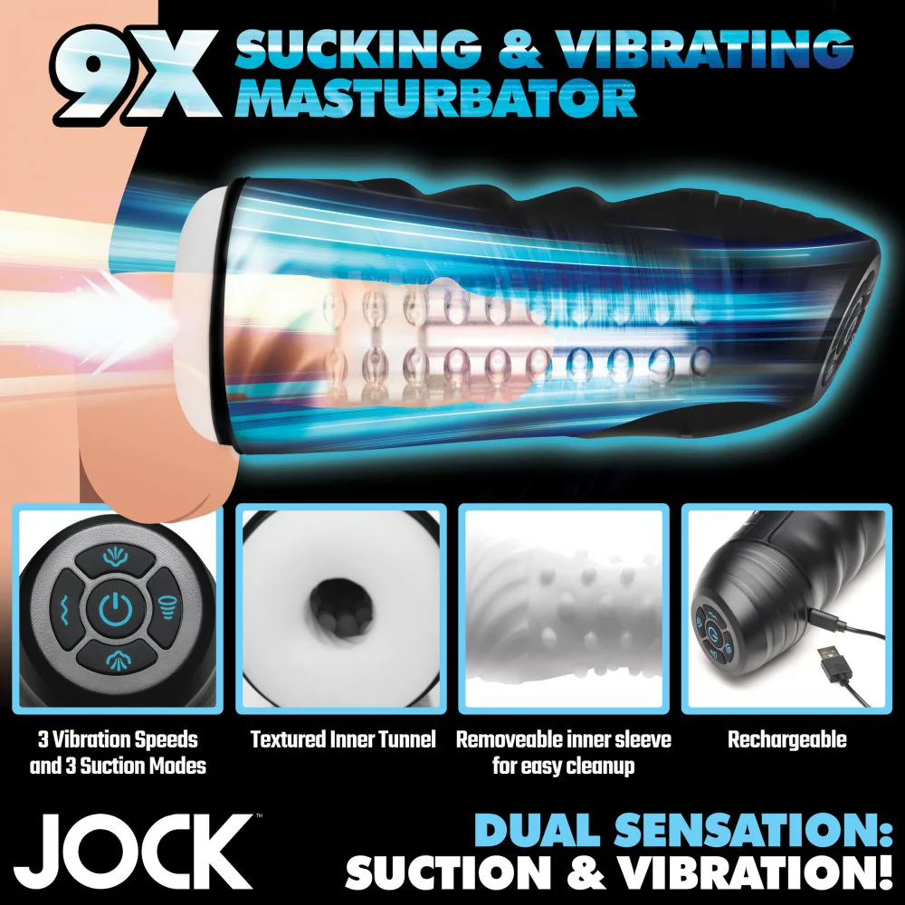 9X Sucking and Vibrating Masturbator - Image 6