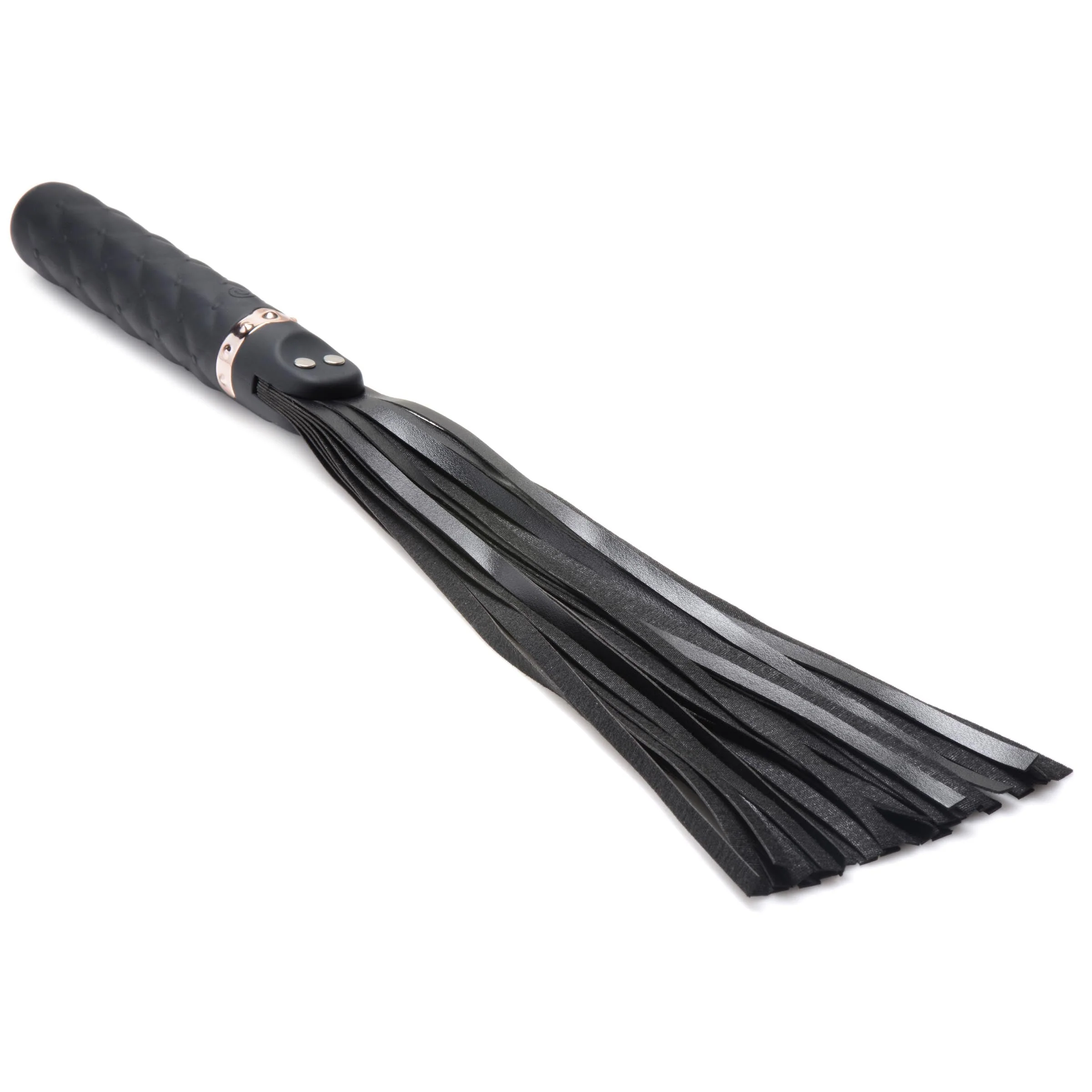 9X Vibrating Silicone Dildo Flogger - Image 3