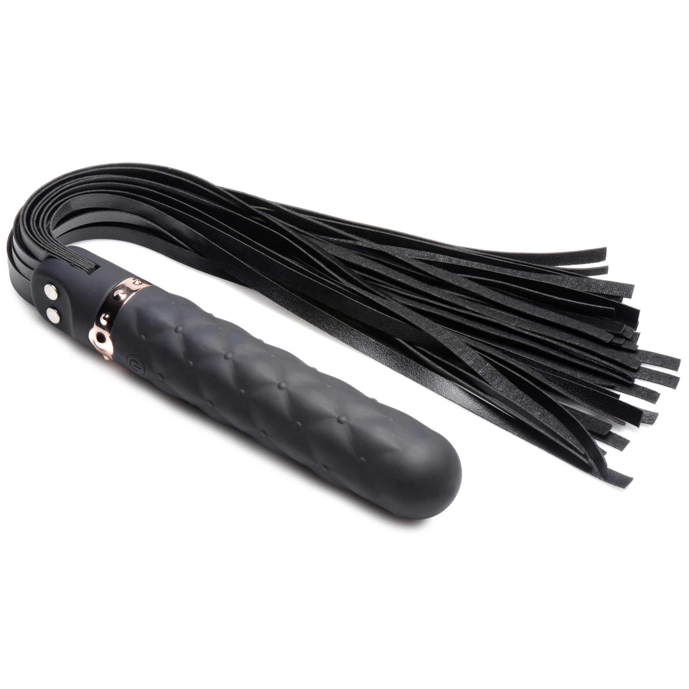 9X Vibrating Silicone Dildo Flogger - Image 4