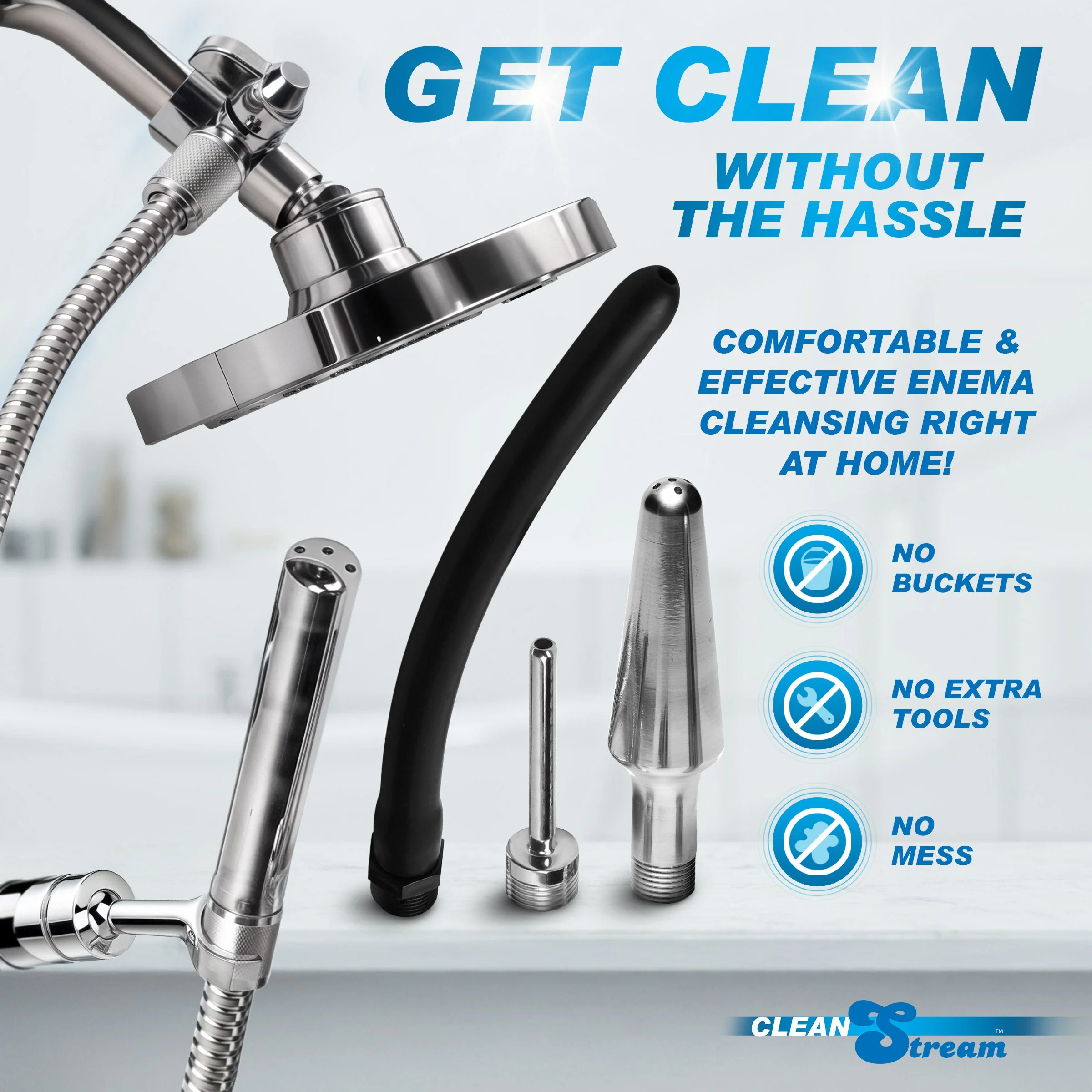 All-in-One 4 Tip Shower Enema System - Image 2