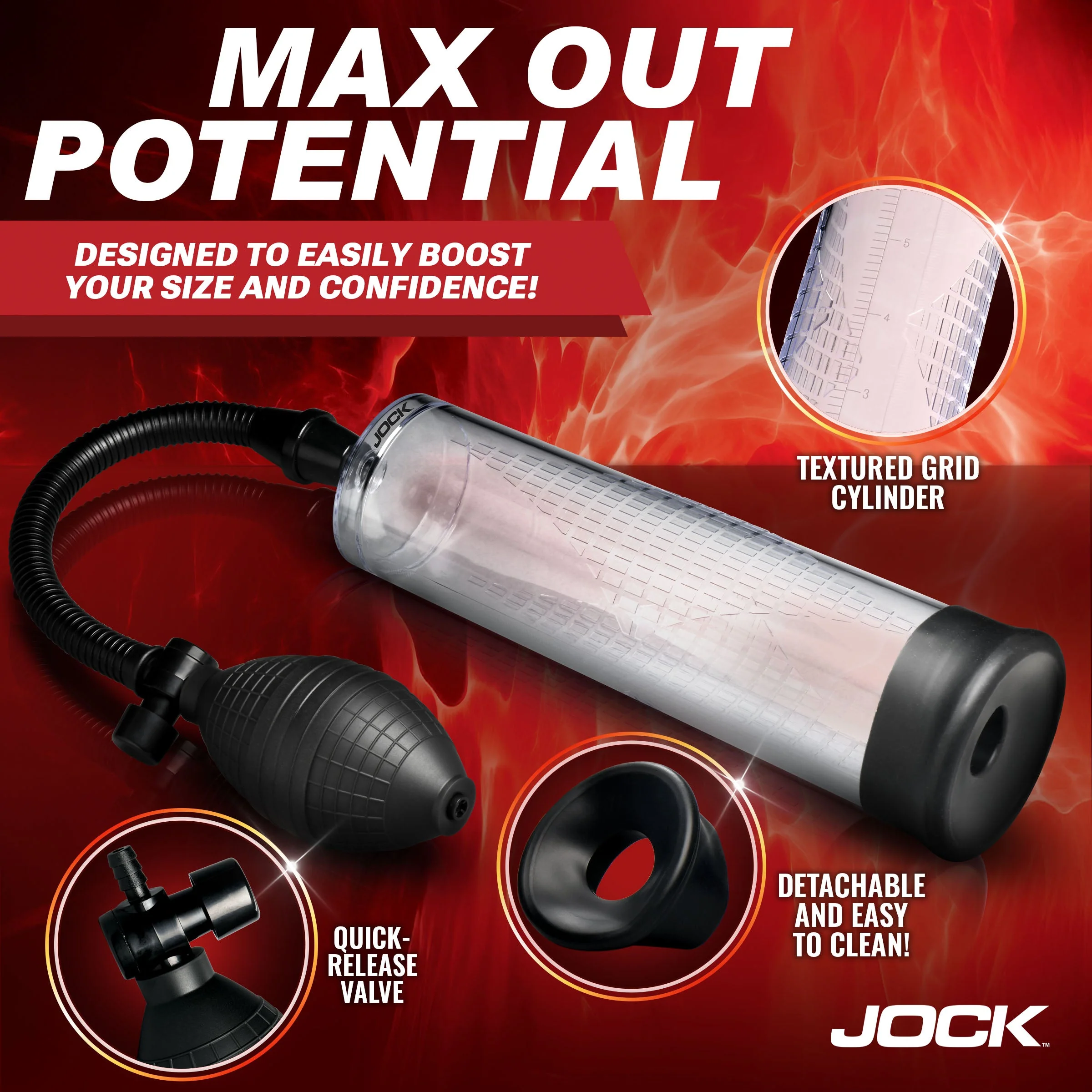Amp Up Penis Pump with Bulb - Image 3
