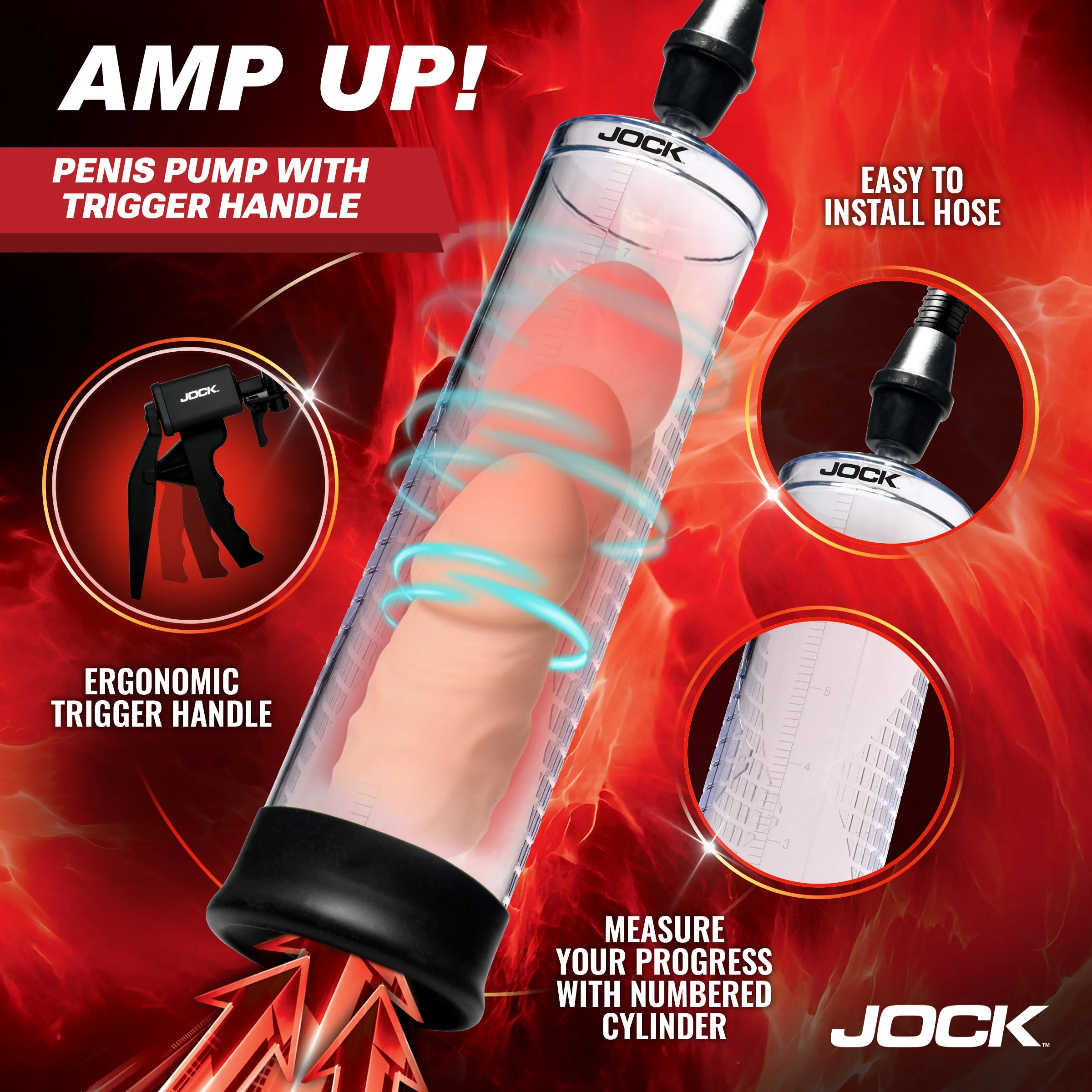 Amp Up Penis Pump with Trigger Handle - Image 2