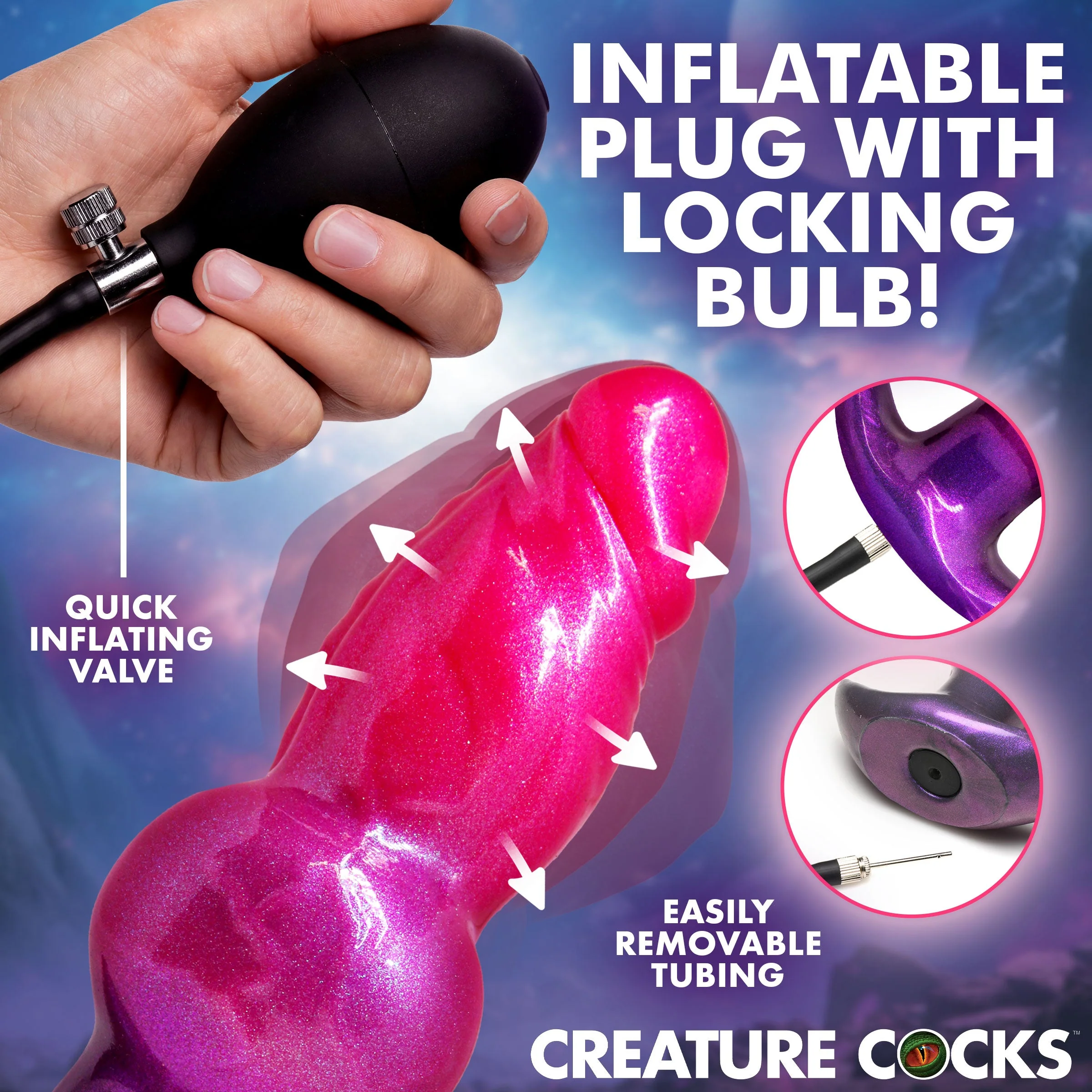 Astro Inflatable Silicone Anal Plug - Image 4