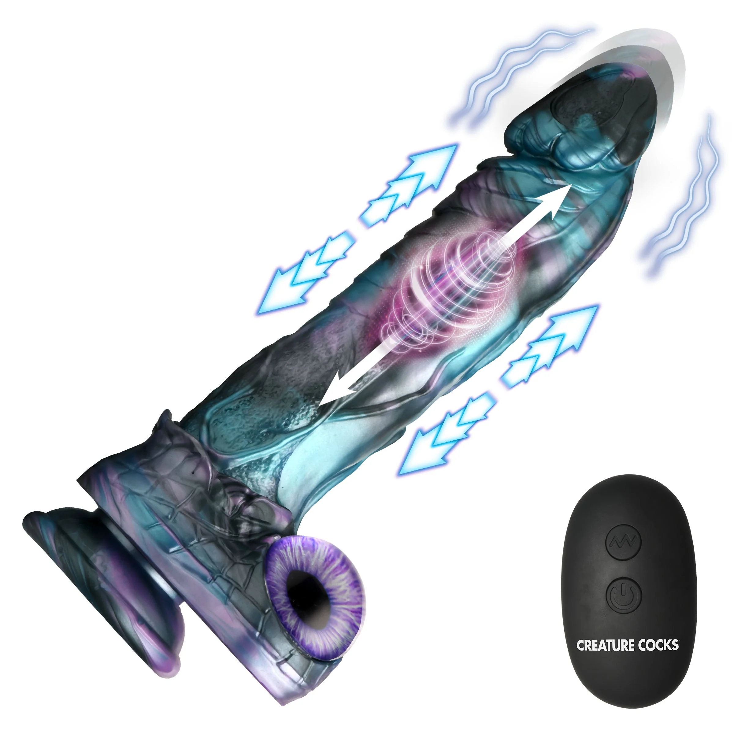 Astro-Thrust Thrusting & Vibrating Silicone Dildo - Image 5