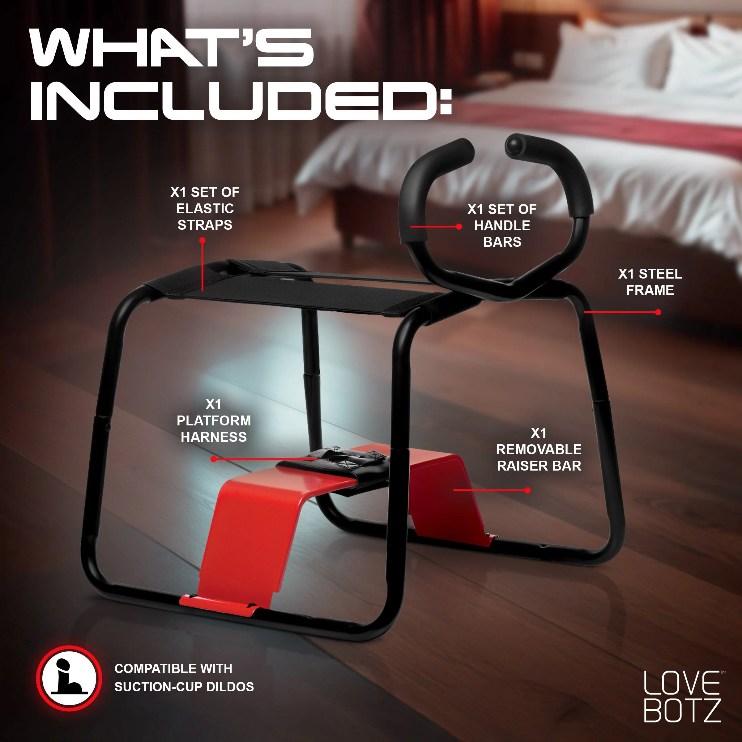 Bangin Bench EZ-Ride Sex Stool with Handles - Image 3