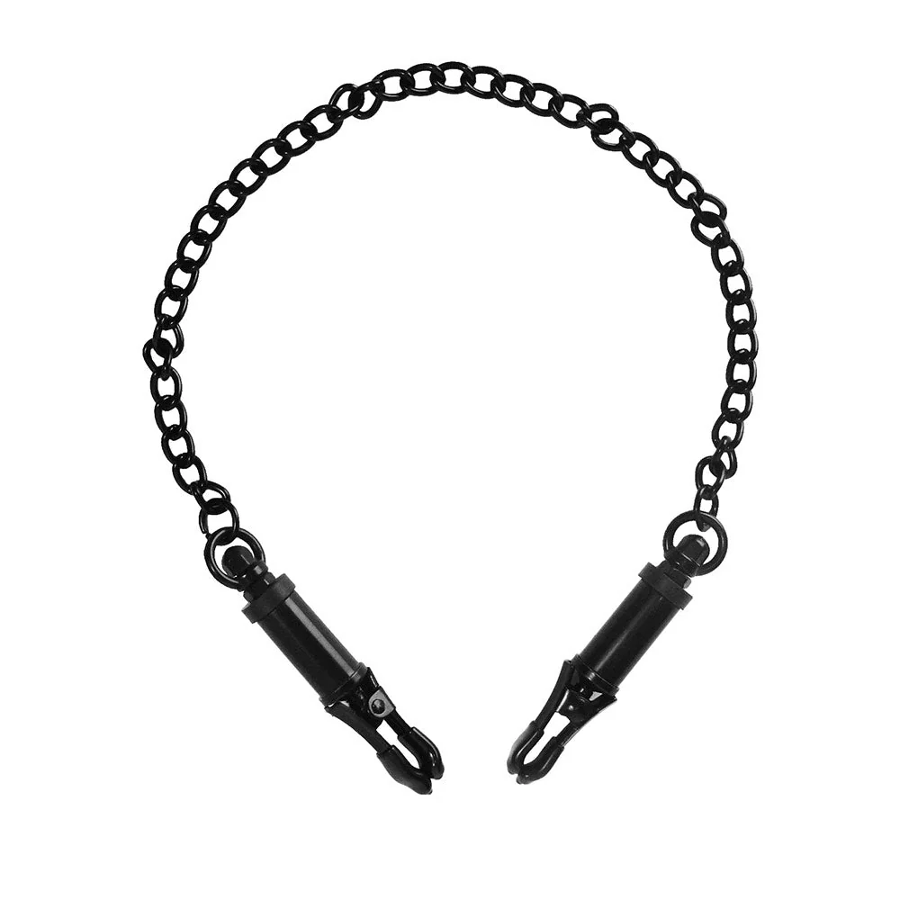 Black Deluxe Adjustable Nipple Clamps - Image 2