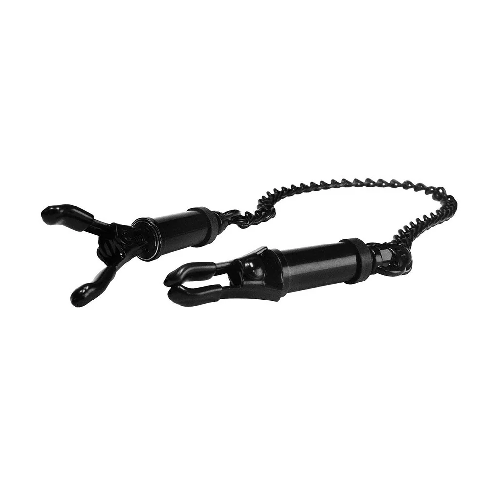Black Deluxe Adjustable Nipple Clamps - Image 3