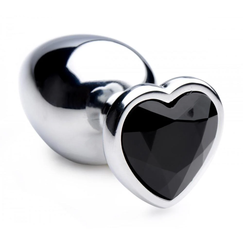 Black Heart Gem Anal Plug - Image 2