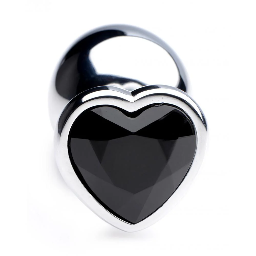 Black Heart Gem Anal Plug - Image 3