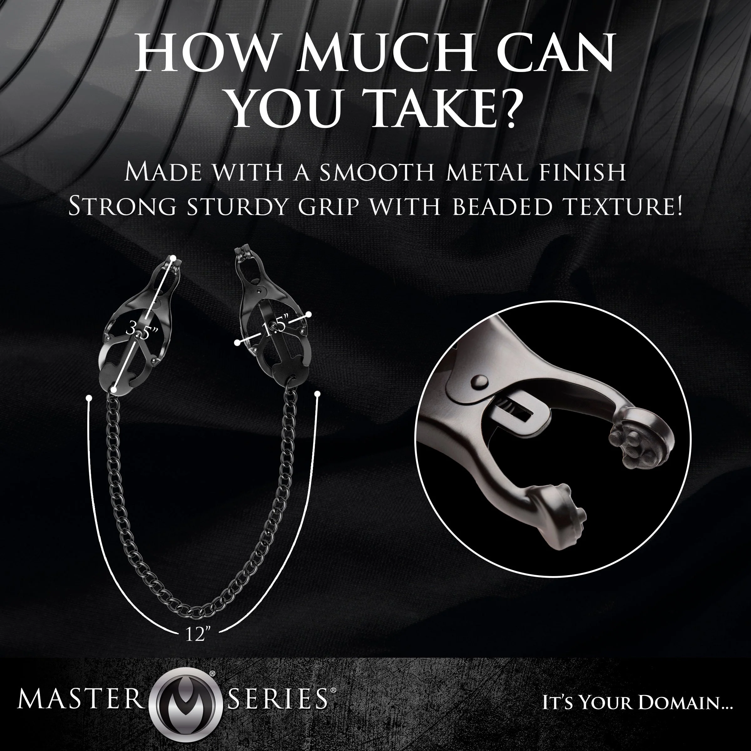 Black Japanese Nipple Clamps - Image 4
